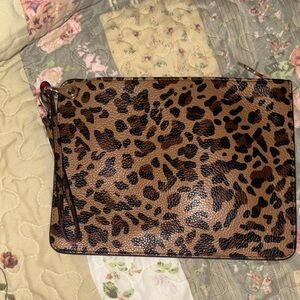 Christian Louboutin Leopard Print Wristlet Clutch